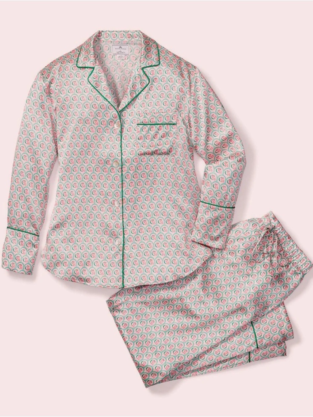 COLONY x PETITE PLUME 100% Silk Pajama Set